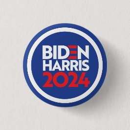 Chapa Redonda De 2,5 Cm Biden Harris 2024