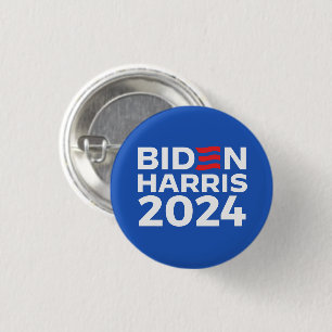 Chapa Redonda De 2,5 Cm Biden Harris 2024 Blue