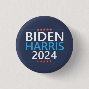 Chapa Redonda De 2,5 Cm Biden Harris 2024 por las elecciones presidenciale