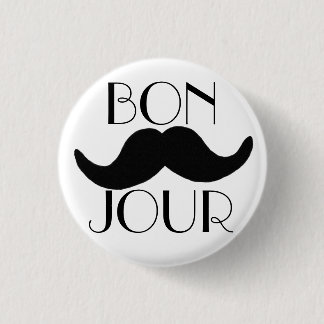 Chapa Redonda De 2,5 Cm Bigote de BONJOUR