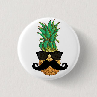 Chapa Redonda De 2,5 Cm Bigote de la piña