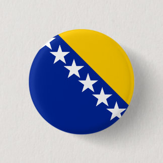 Chapa Redonda De 2,5 Cm BiH Flag Coaster
