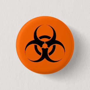 Chapa Redonda De 2,5 Cm Biohazard