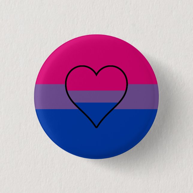 Chapa Redonda De 2,5 Cm Bisexuality flag button (Anverso)