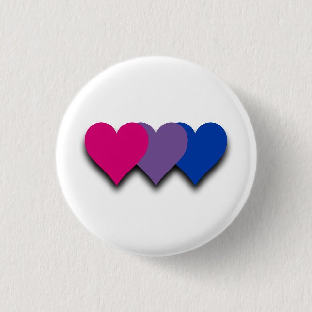 Chapa Redonda De 2,5 Cm Bisexuality flag button (Anverso)