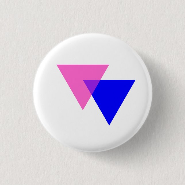 Chapa Redonda De 2,5 Cm Bisexuality symbol button (Anverso)