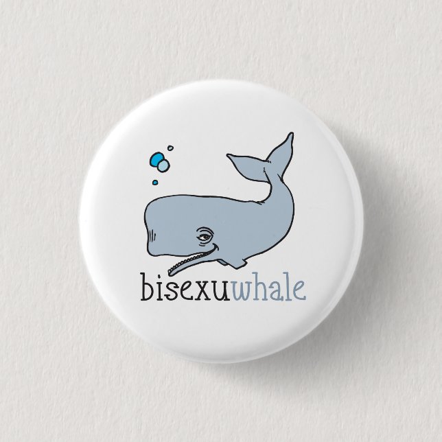 CHAPA REDONDA DE 2,5 CM BISEXUWHALE (Anverso)