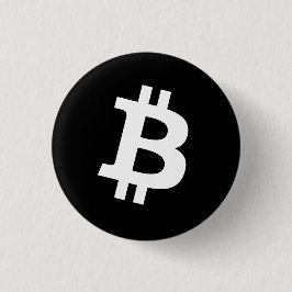 Chapa Redonda De 2,5 Cm Bitcoin Pin Button (Small)