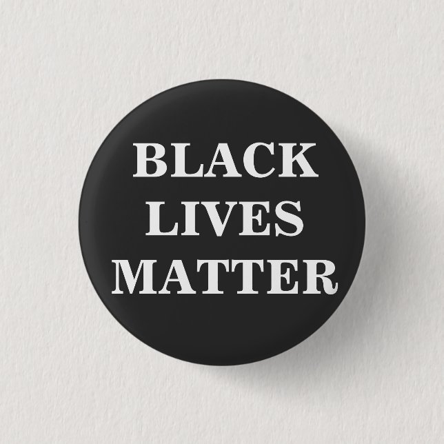 Chapa Redonda De 2,5 Cm Black Lives Matter (Anverso)