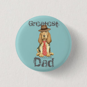 Chapa Redonda De 2,5 Cm Bloodhound Dad