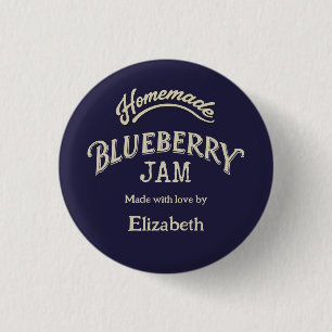 Chapa Redonda De 2,5 Cm Blueberry Jam