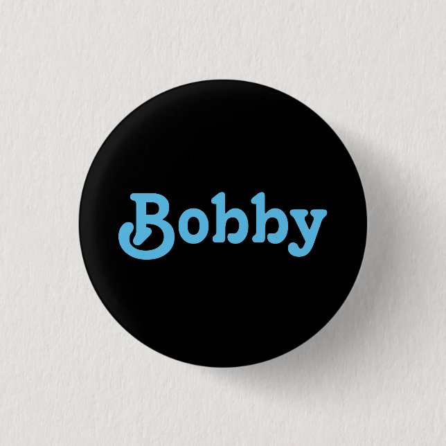 Chapa Redonda De 2,5 Cm Bobby (Anverso)