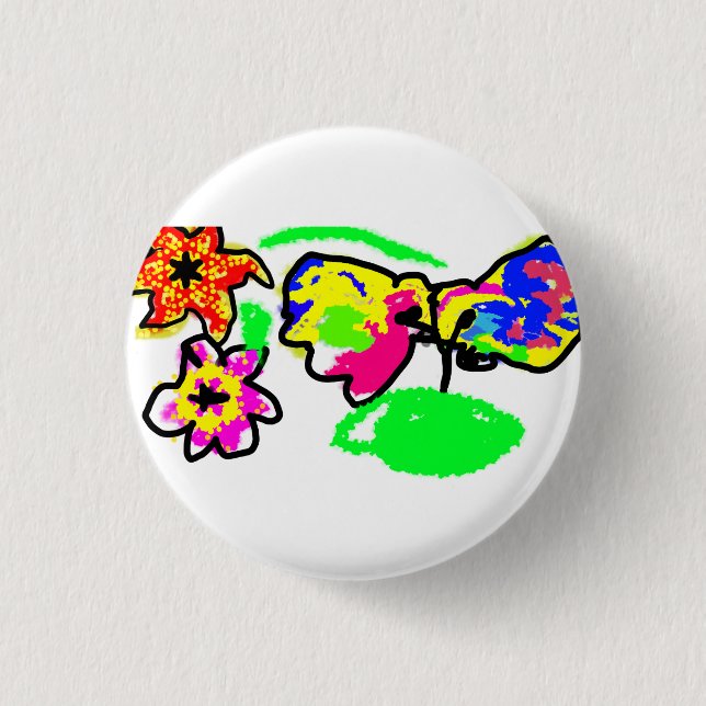 Chapa Redonda De 2,5 Cm Boda Hummingbirds (Anverso)