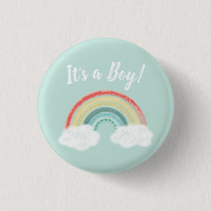 Chapa Redonda De 2,5 Cm Boho Rainbow Baby Shower