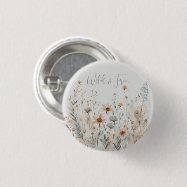 Chapa Redonda De 2,5 Cm Boho Wildflower