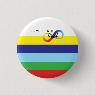 Chapa Redonda De 2,5 Cm Bolso de orgullo LGBTQ+ Infinity