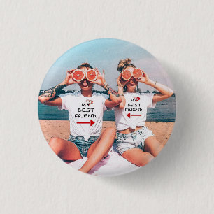 Chapa Redonda De 2,5 Cm Bolso Personalizado de Amistad con Foto