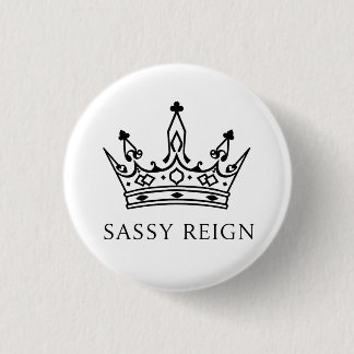 Chapa Redonda De 2,5 Cm Bolso tote Sassy Reign 