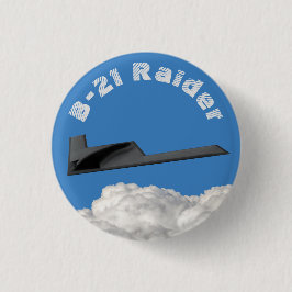 Chapa Redonda De 2,5 Cm Bombardero furtivo B-21