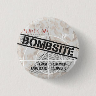 Chapa Redonda De 2,5 Cm Bombsite Fanzine ningún, 1 cubierta