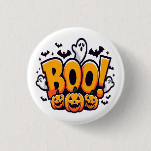 Chapa Redonda De 2,5 Cm Boo ghosts halloween