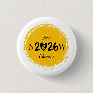 Chapa Redonda De 2,5 Cm Bookish New Year Gift for Readers