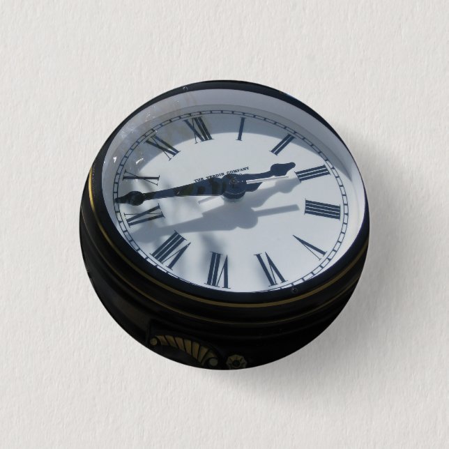 Chapa Redonda De 2,5 Cm ¡"Botón del reloj! " (Anverso)