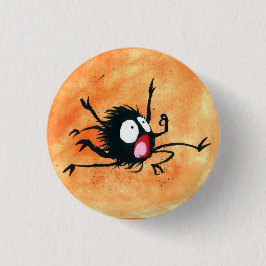 Chapa Redonda De 2,5 Cm ¡Botón Halloween! ¡Pequeña Araña!