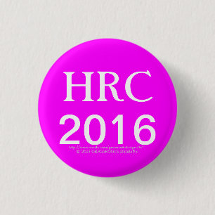 Chapa Redonda De 2,5 Cm Botones 2016 de HRC Hillary Rodham Clinton