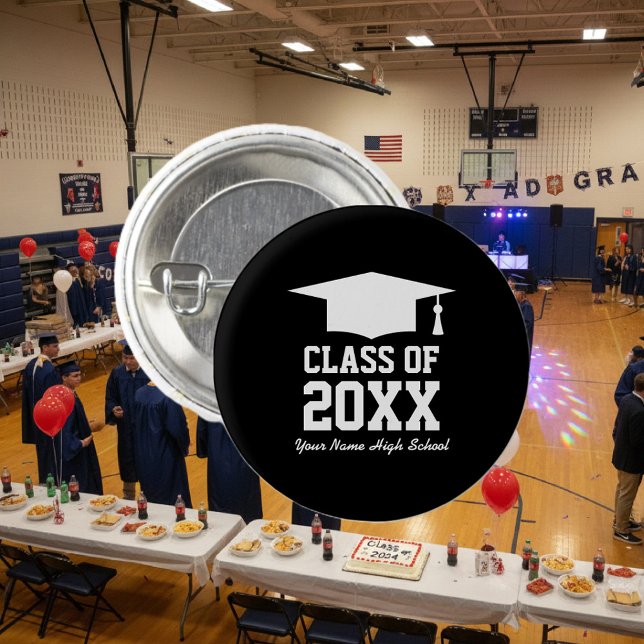 Chapa Redonda De 2,5 Cm Botones de anclaje de fiesta de graduación pequeño (graduation party buttons)