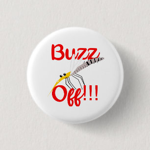 Chapa Redonda De 2,5 Cm Botones de Buzz Off