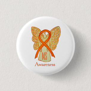 Chapa Redonda De 2,5 Cm Botones de Personalizado Angel de la cinta de opci