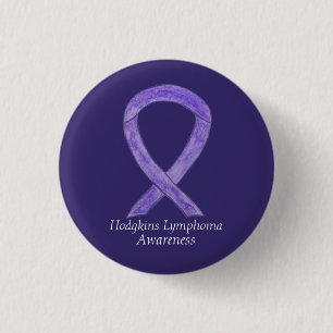 Chapa Redonda De 2,5 Cm Botones de Personalizado de cinta violeta de linfo