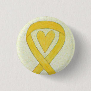 Chapa Redonda De 2,5 Cm Botones de Personalizado de corazón de cinta de la