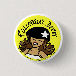 Chapa Redonda De 2,5 Cm ¡Botones de Rollergirl Derby!