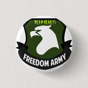 Chapa Redonda De 2,5 Cm Botones muertos de la novela de los corazones