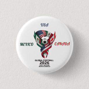 Chapa Redonda De 2,5 Cm Botones para fanáticos de fútbol de tres naciones