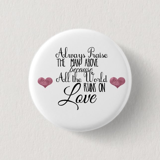 Chapa Redonda De 2,5 Cm botones religiosos del refrán (Anverso)