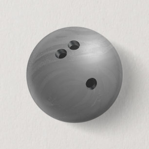 Chapa Redonda De 2,5 Cm Bowling Ball Gray