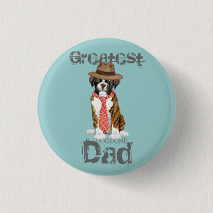 Chapa Redonda De 2,5 Cm Boxer Dad