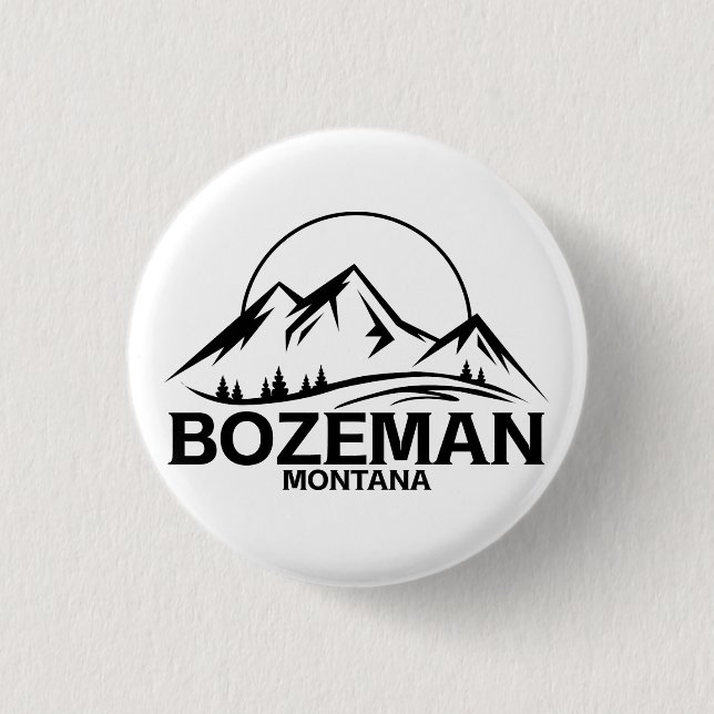 Chapa Redonda De 2,5 Cm Bozeman, Montana (Anverso)