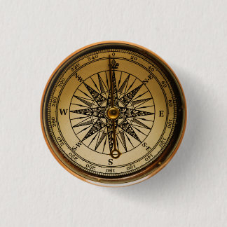 Chapa Redonda De 2,5 Cm Brass Nostalgic Old Brass