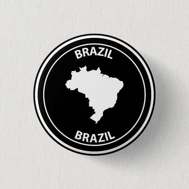 Chapa Redonda De 2,5 Cm Brazil (Anverso)