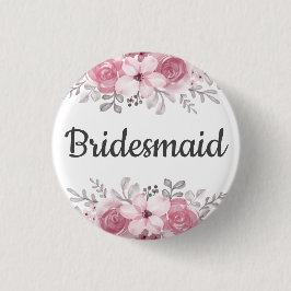 Chapa Redonda De 2,5 Cm Bridesmaid