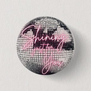 Chapa Redonda De 2,5 Cm Brillando Sólo Por Tu Espejo Espejo