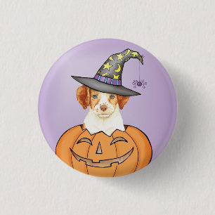 Chapa Redonda De 2,5 Cm Brittany Halloween