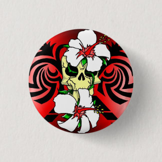 Chapa Redonda De 2,5 Cm broche de caveira