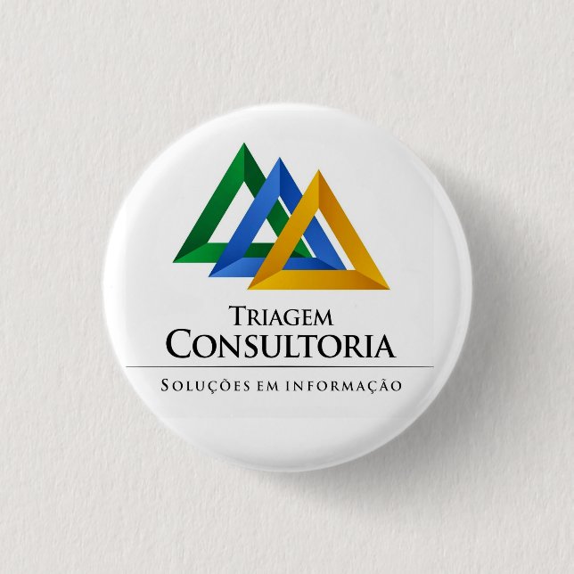 Chapa Redonda De 2,5 Cm Broche Triagem (Anverso)