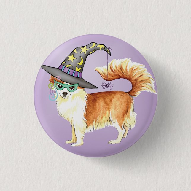 Chapa Redonda De 2,5 Cm Bruja de Chihuahua (Anverso)