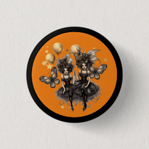 Chapa Redonda De 2,5 Cm Brujas de Halloween